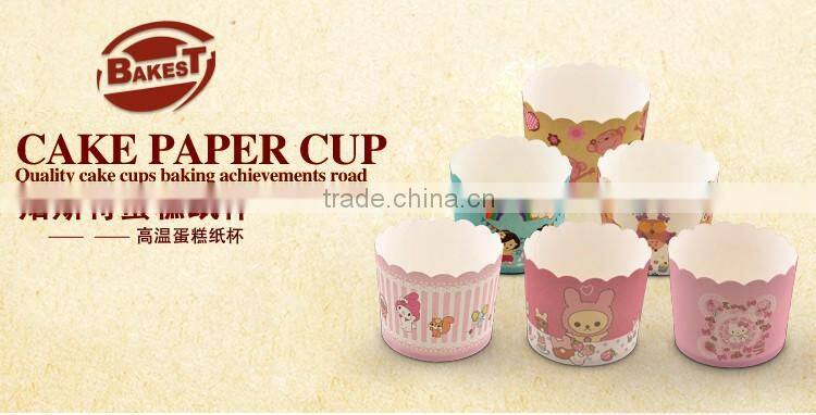 JM148 BAKEST medium castle pattern high temperature resistance muffin cake paper cup high quality baking tools