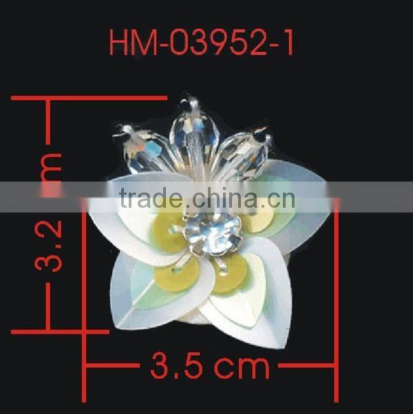 Handmade Clear Rhinestone Decorative Flower For Dresses Gift Crafts