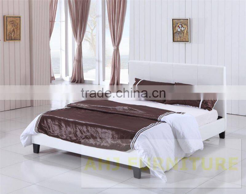 canopy bed frame, red leather bed frame, leather bed frame