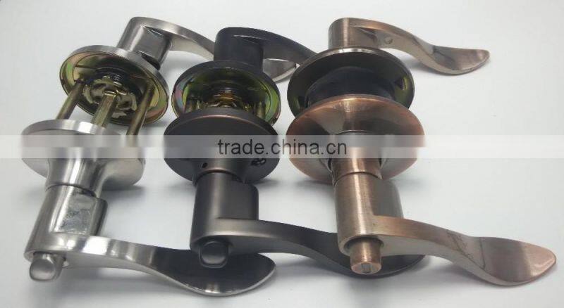 Tubular handles lever lockset with passage, privacy, entrance function zinc alloy leverset lock