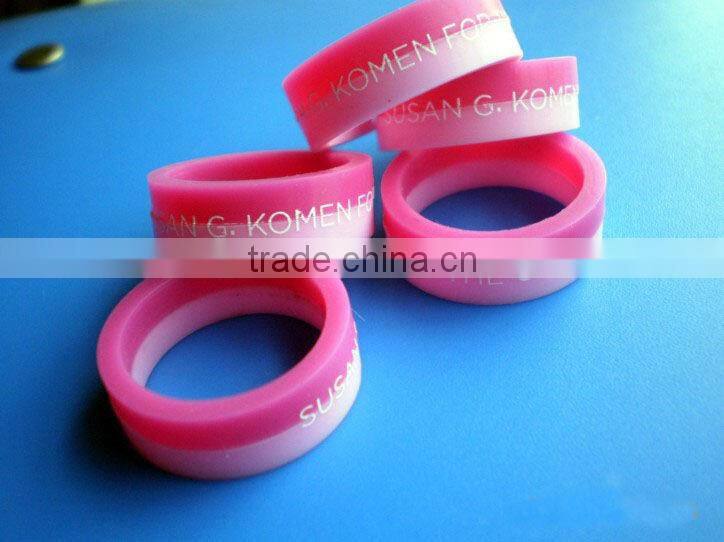 Promotional Custom silicone rubber Finger Rings