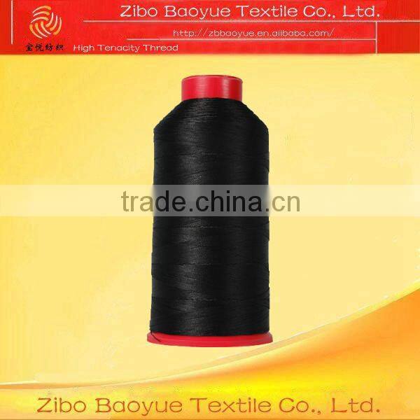 High Tenacity polyester continuous filament sewing thread