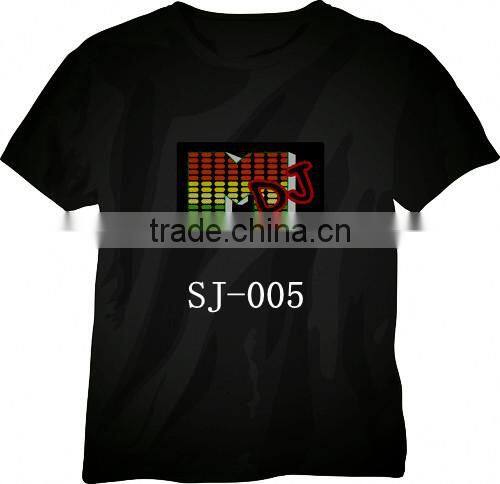 Sound Activated Hip hop Led T-shirt