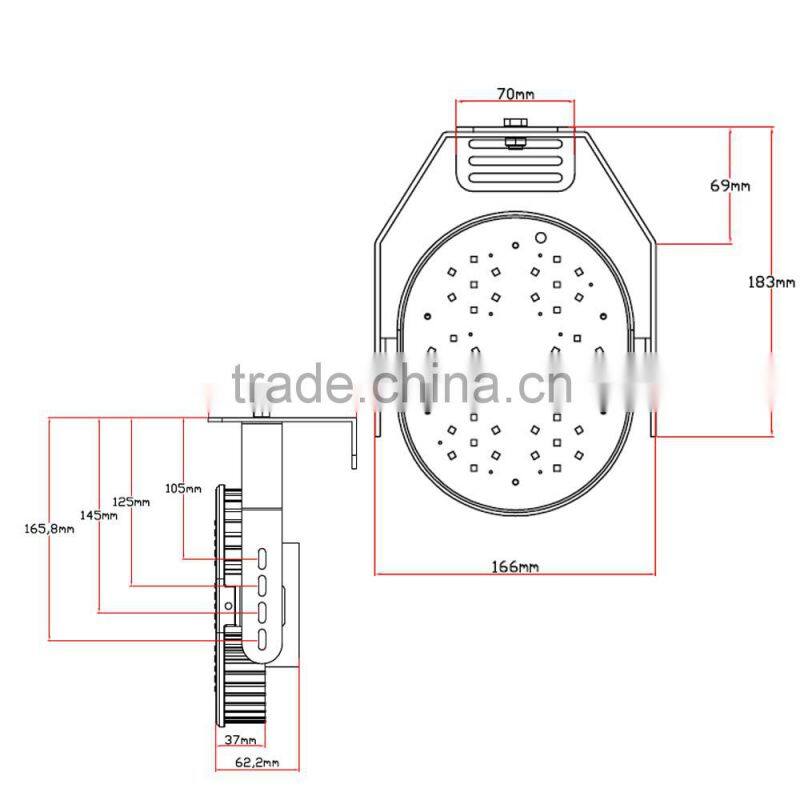 retrofit led replacement for 300 watt metal halide UL and DLC Listed