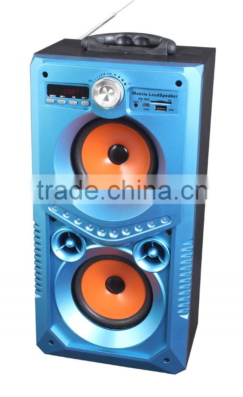 2016 factory supply new product HAMSON RX-S53 Top Sale 5.0 Inch Bluetooth Speaker With Led Light