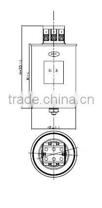 Low voltage filter capacitor