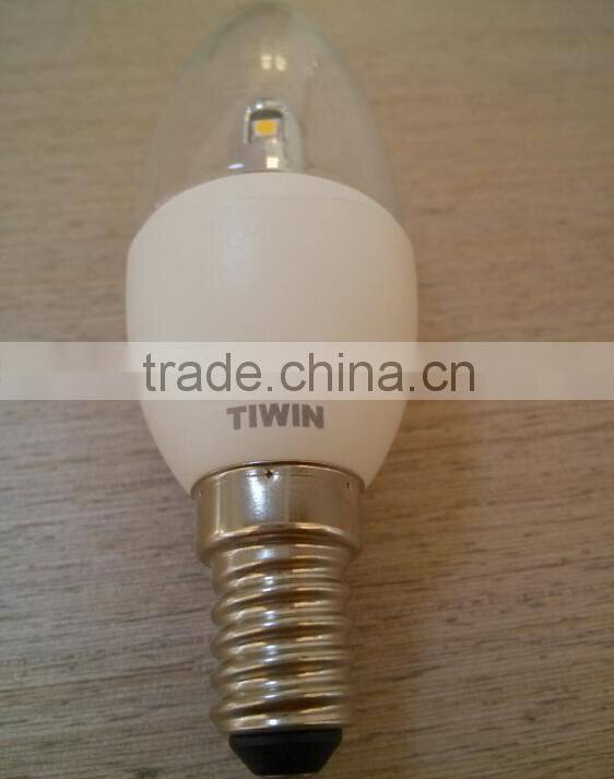 TIWIN TUV GS CE ROHS E14 300lm 4W led candle light bulb