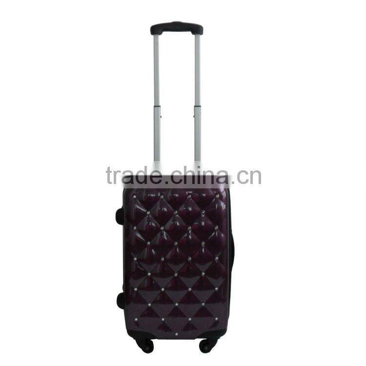 2016 High Quality ABS/PC suitcase /Durable Hotel luggage trolley / Fashion Women travel trolley suitcase