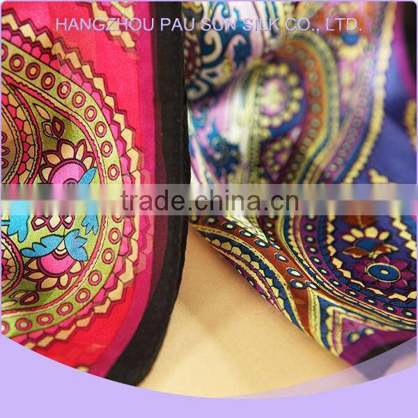 Factory manufacture various women's long silk scarf