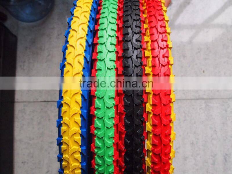 High quality colored MTB bicycle tyre/bycicle tires 26*2.125