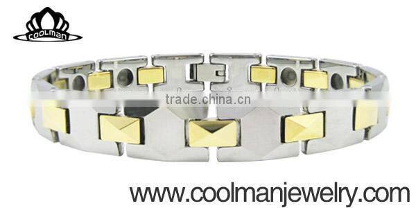 Vintage fashion fancy classic design tungsten magnetic bracelets men