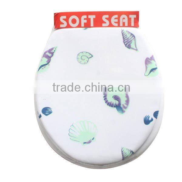 Bathroom round toilet seat cover