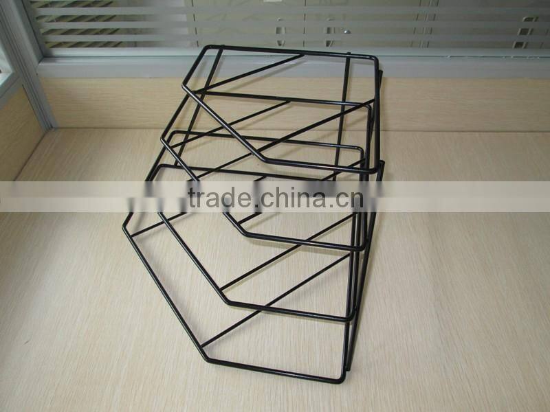 Kithen Counter Top Cabinet Metal Pan Organizer Rack