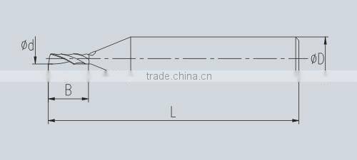 0.5mm 0.4mm Micro Micrometer Tungsten Cutter for Mobile Phone Solid Carbide Cutting Tools