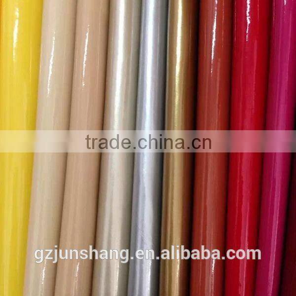 Colorful patented PU synthetic leather for shoes upper usage very fashion