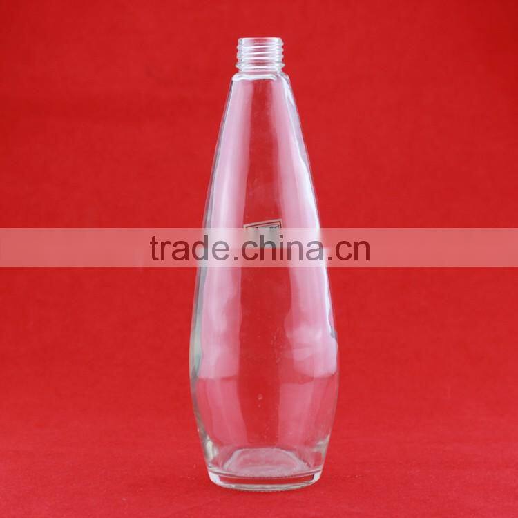 High quality 1000ml glass bottle glass 1L bottle glass spirit wine bottle