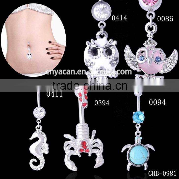 Hot Sell More Than 50 Styles Belly Button Rings Body Jewelry Wholesale