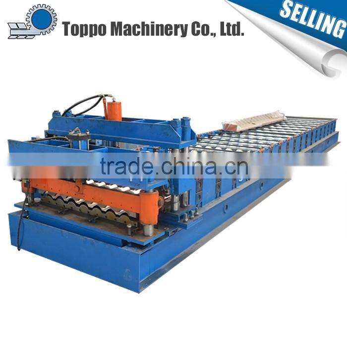New design high quality making metal colored roof tile forming machine