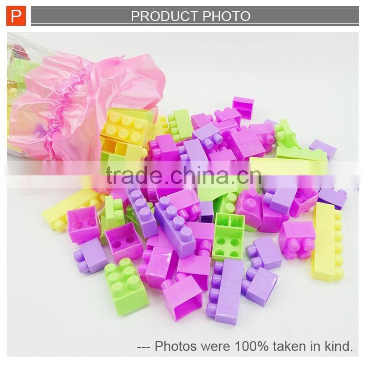 Plastic intelligent toy assemble diamond block brick toy 88pcs