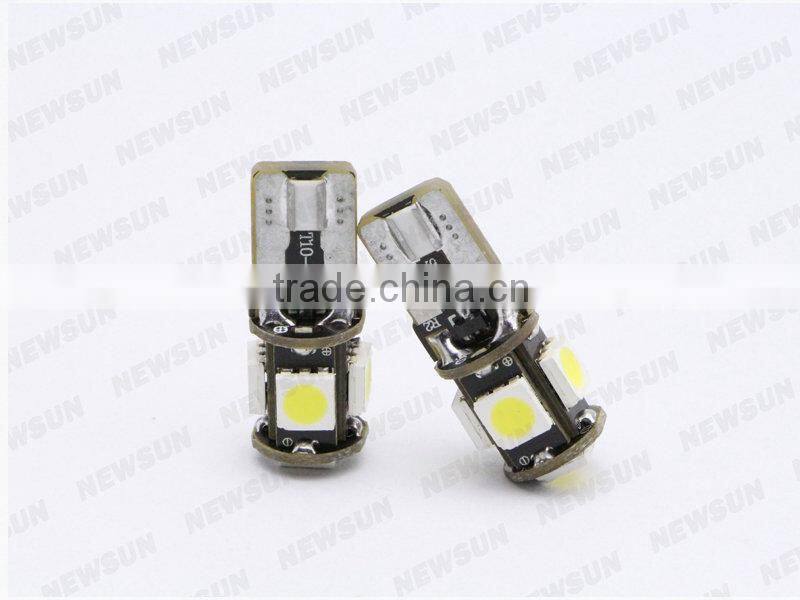 New Car Interior Side Wedge License Tail Led Light Lamp bulb 194 w5w 5050 5SMD T10 light