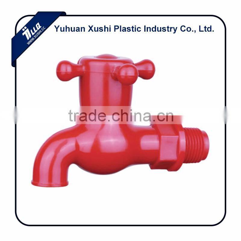 Plastic virgin materials 1/2 size 3/4 size cross handle compact water tank tap
