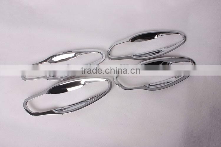 Door Handle Insert Bowl Cover Trim ABS Chrome 4 Pcs For Peu geot 308S Car Accessories 2015