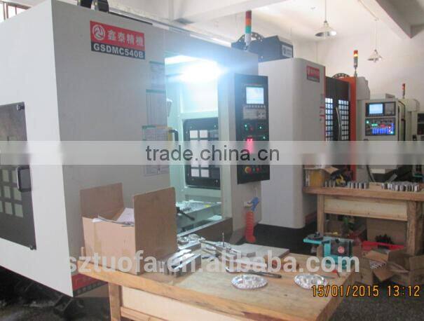 CNC precision aluminum brass threaded lighting pipe