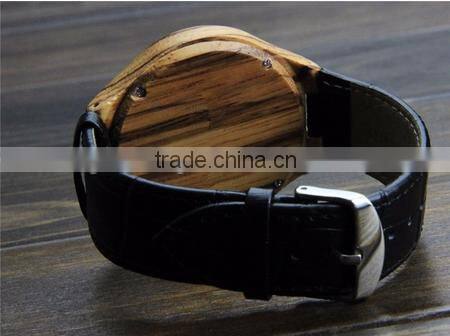 2016 new style eco-friendly quartz watch leather watch strap