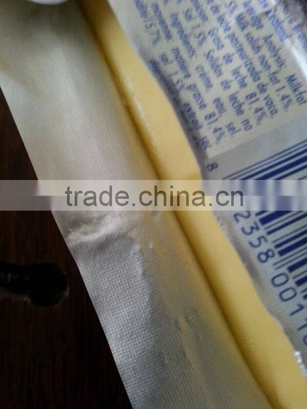 High quality printed greaseproof aluminum foil butter package