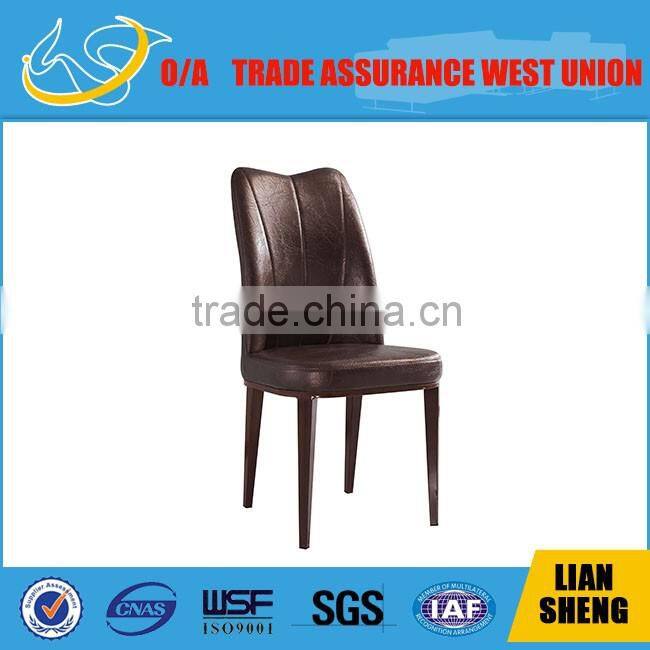 2016 newest dinning chair with PU upholstered back and seat without arms DCW9012#