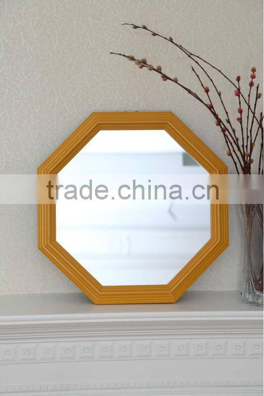 Golden Octagonal Mirror Hanging Mirror with Chain