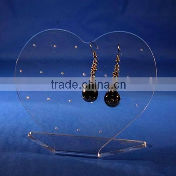European style ship-shape black acrylic earring holder, acrylic jewelry display