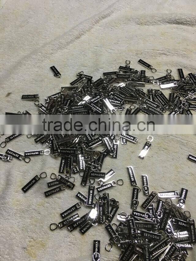 2016 Cheap Wholesale Factory Direct painted plating auto lock long zippper pulls/metal zipper sliders