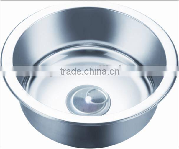 Yacht,Boat,Train and Public Mobile Toilet Used Stainless Steel Round Hand Wash Basin Kitchen Sink GR-Y531B
