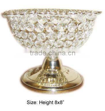 Crystal decorative fruit bowl