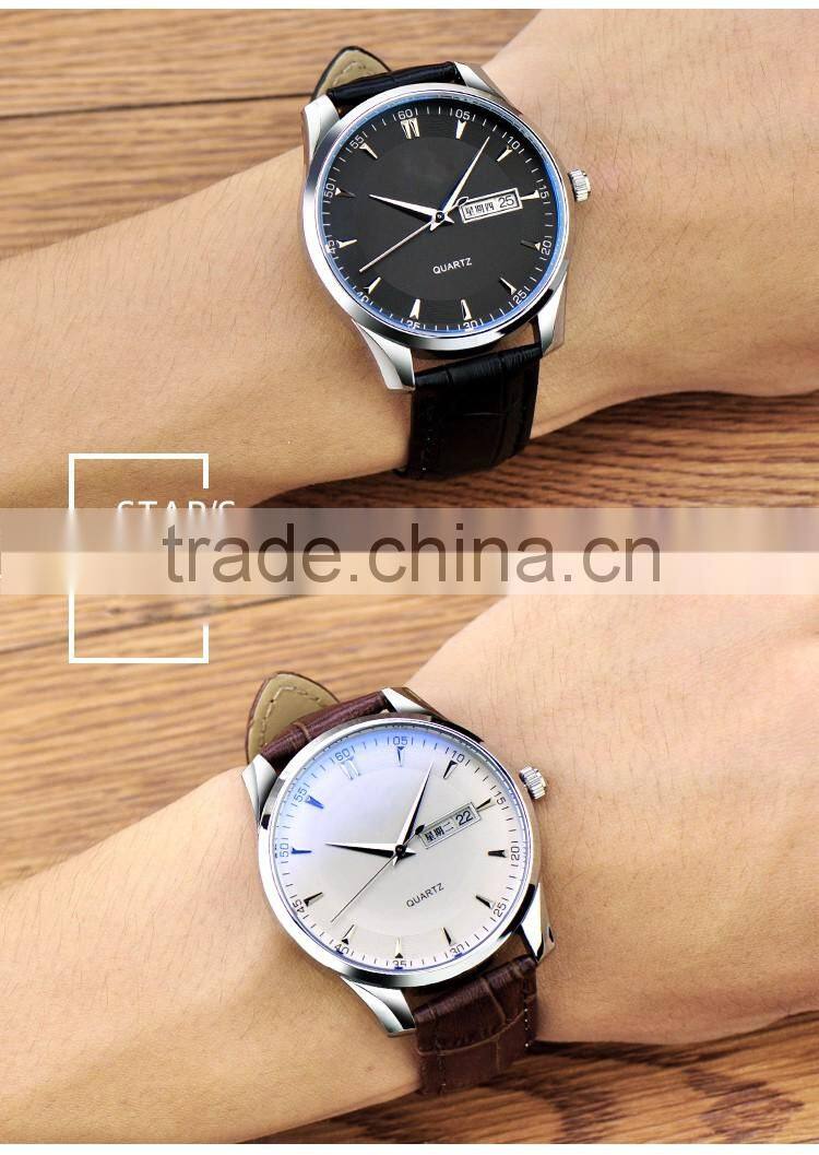 Luxury New Arrival Factory Price Business Men Leather Watch