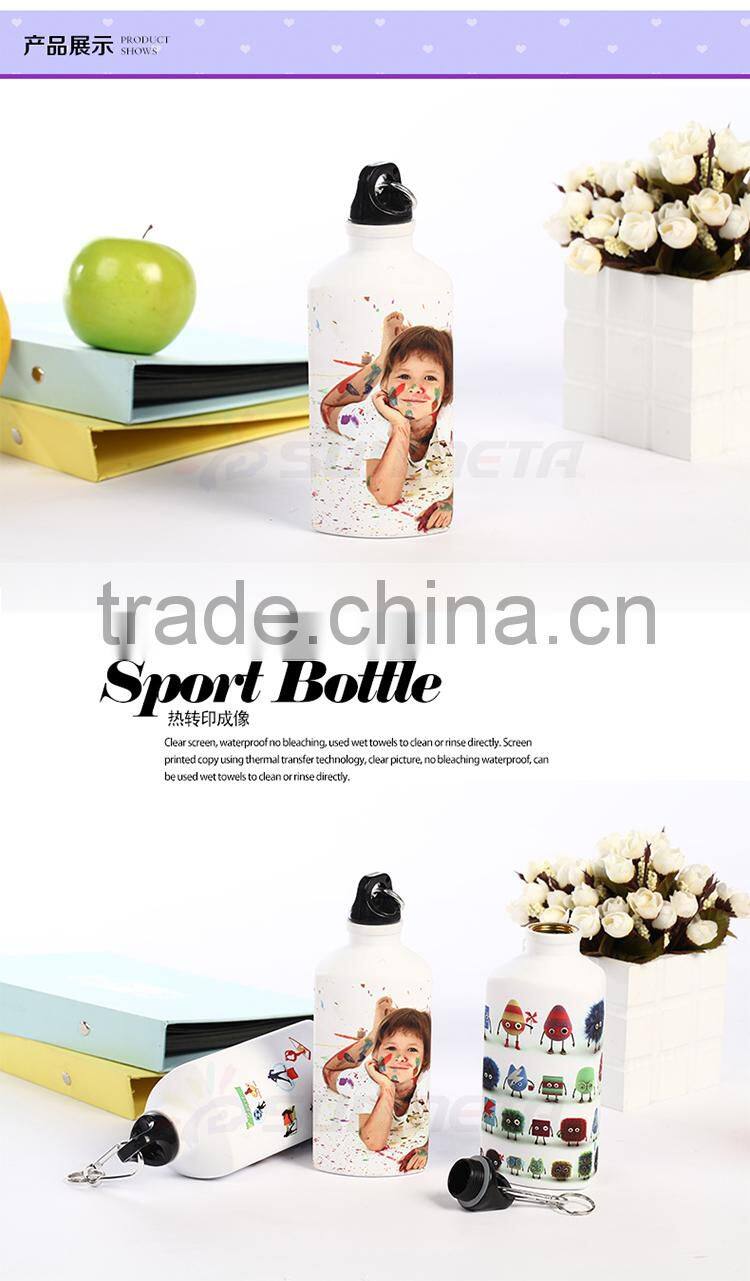 Sunmeta factory supply blank 500ml triangle shape sublimation aluminum sports bottle(LH-05)