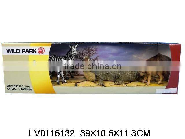 High quality plastic animal toys ,realistic zoo animals plastic toy set