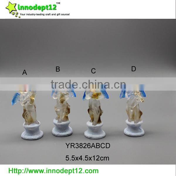 Colorful crystal clear acrylic angel Christmas decoration led night light