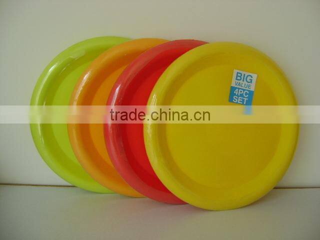 Plastic colored salad bowl 10 inch round in display box packing #TG1005EG