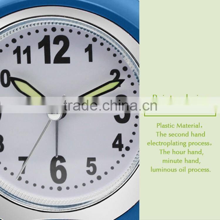 BB08004 Home decoration Ananlog Table beep alarm clock with moon shape