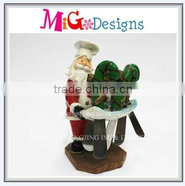 Unique Product Resin Christmas Craft Sainless Steel Knife