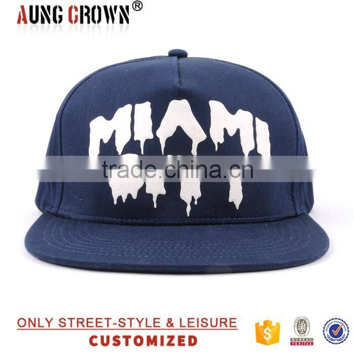 custom cotton printed logo 5 panel hat