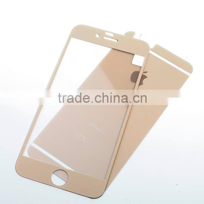 Itop Brand Free Sample Available Golden Rose Colorful Glass Screen Protector for Iphone 6 And 6Plus