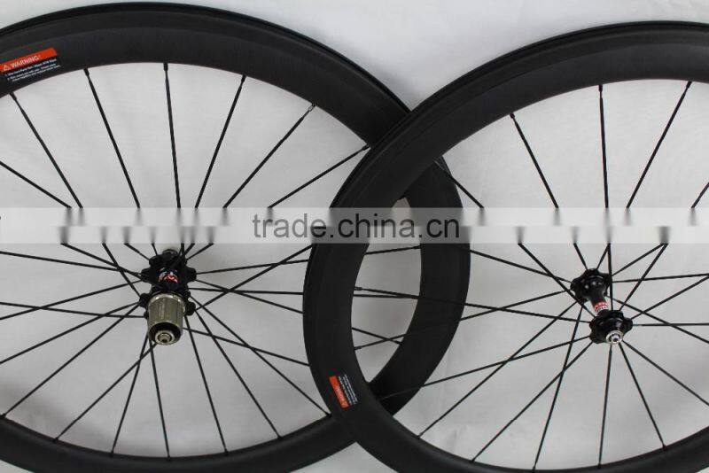 Ultra Light 700C 50mm Clincher Carbon Wheels 23mm width Road Bike Wheels Bicycle Wheelset