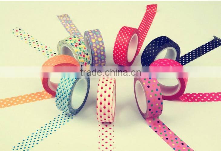 Wholesale YIWU FACTORY 1.5cm x 10m kawaii Japanese Washi rice paper deco adhesive colorful lace Doily MASKING TAPE
