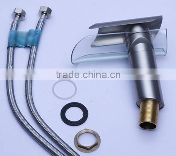 big spray mouth basin faucet, glass bottle with faucet single handle basin faucet, china sanitary ware
