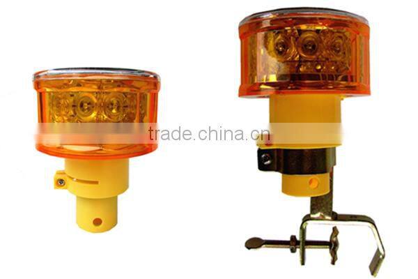 yellow solar led strobe warning light