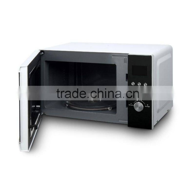 28L Microwave Oven with retro style, 60 minute digital timer