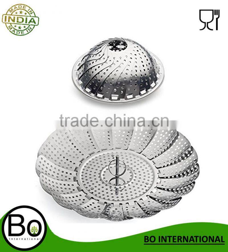 fruit collapsible vegetable stainless steel food steamer